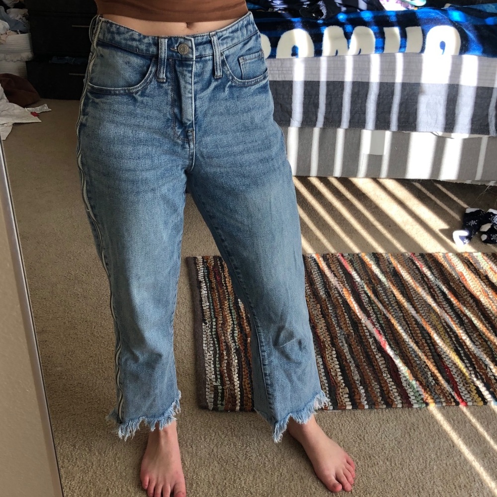 Wild Fable High Rise Ankle Zipper Jean